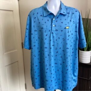 Masters Blue Graphic Men's Polo Shirt